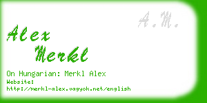 alex merkl business card